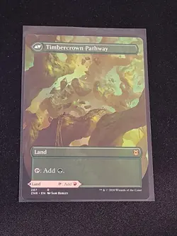 MTG Cragcrown Pathway (Borderless) Normal Zendikar Rising # 287 NM, Rare - Image 2