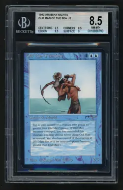 ***BGS 8.5 Quad++ Old Man of the Sea*** MTG Arabian Nights Magic Kid Icarus - Image 1