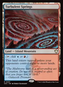 Turbulent Springs - #57 - CMR: Secrets of Strixhaven - NM MTG - Image 1