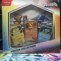 Pokemon TCG Scarlet & Violet Prismatic Evolutions Poster Collection Box - Image 1