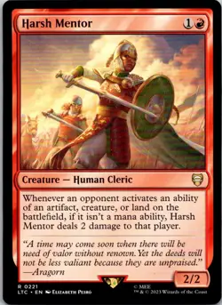 Magic the Gathering Harsh Mentor Lord of the Rings Commander MTG Free Shipping! - Image 1
