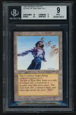 ***BGS 9 Quad++ Island of Wak-Wak*** MTG Arabian Nights Magic Kid Icarus - Image 1