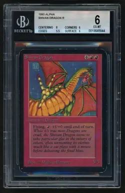 ***BGS 6 Alpha Shivan Dragon*** MTG Alpha Magic Kid Icarus - Image 1