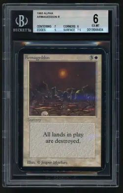 ***BGS 6 Alpha Armageddon*** MTG Alpha Magic Kid Icarus - Image 1