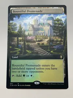 Bountiful Promenade Extended Art Foil Commander Legends Baldur's Gate #601 - Image 1