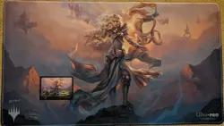 Magali Villeneuve Serra the Benevolent Signed and Stitched Playmat (with CoA) - Image 1