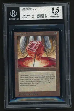 ***BGS 6.5 Alpha Mana Vault*** MTG Alpha Magic Kid Icarus - Image 1
