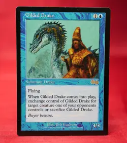 Gilded Drake MTG Urza's Saga Magic The Gathering - LP+ - Image 1