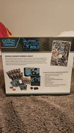 Pokemon TCG Black Bolt Elite Trainer Box ETB New Factory Sealed - Image 2