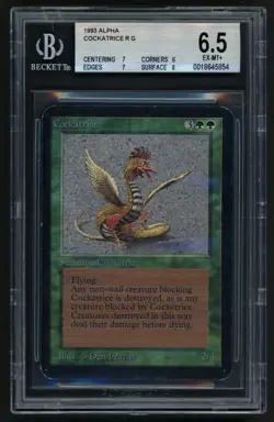 ***BGS 6.5 Alpha Cockatrice*** MTG Alpha Magic Kid Icarus - Image 1