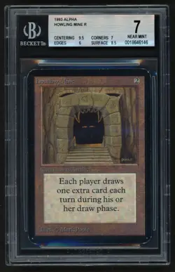 ***BGS 7 Alpha Howling Mine*** MTG Alpha Magic Kid Icarus - Image 1