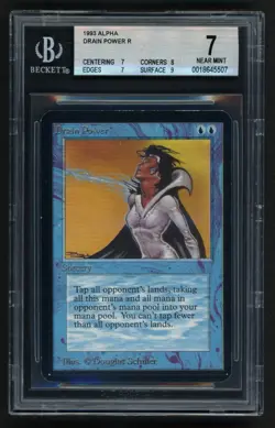 ***BGS 7 Alpha Drain Power*** MTG Alpha Magic Kid Icarus - Image 1