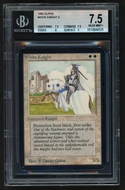 ***BGS 7.5 Alpha White Knight*** MTG Alpha Magic Kid Icarus - Image 1