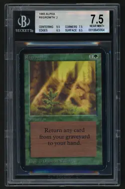 ***BGS 7.5 Alpha Regrowth*** MTG Alpha Magic Kid Icarus - Image 1