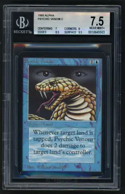 ***BGS 7.5 Alpha Psychic Venom*** MTG Alpha Magic Kid Icarus - Image 1