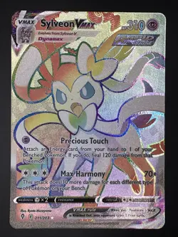 Sylveon VMAX 211/203 Rainbow Rare Evolving Skies Pokemon Card - Image 1