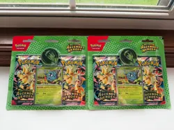 Lot 2 Pokemon Ascended Heroes 2 pack blister Promo Card & Coin (Factory Sealed) - Image 1