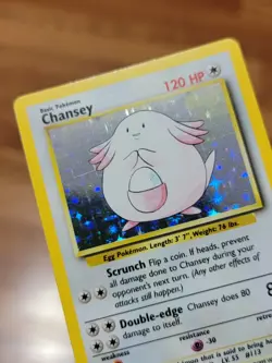 Chansey 3/102 - NM Holo Rare - Base Set Pokemon Card - Image 2