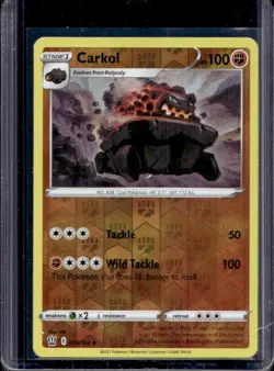 2021 Pokemon SWSH Battle Styles Carkol Reverse Holo #079/163 - Image 1
