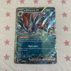 N's Zoroark EX 098/159 Journey Together Holo Double Rare Pokemon TCG Card - Image 1