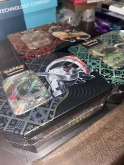 Pokemon Paldean Fates Tins Lot of 3 Sealed Scarlet Violet Great Tusk Iron Treads - Image 3