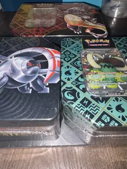 Pokemon Paldean Fates Tins Lot of 3 Sealed Scarlet Violet Great Tusk Iron Treads - Image 4