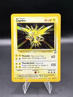 Pokemon TCG Zapdos Base Set 2 Holo Rare Card 20/130 Very good condition - Image 1