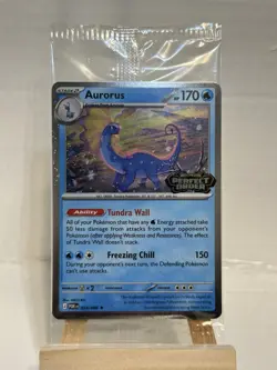Aurorus 024/088 - Cosmo Holo - Pokemon Perfect Order stamped promo (sealed) - Image 1