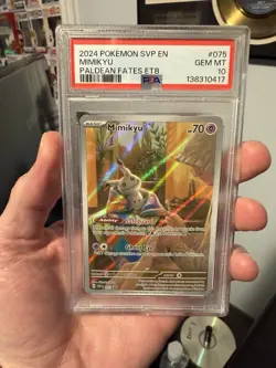 2024 POKEMON SVP EN-SV BLACK STAR PROMO #075 MIMIKYU PSA 10 Canadian Bids Only! - Image 2
