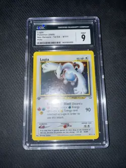 Lugia Neo Genesis 1st Edition Holo Rare CGC 9 Pokemon Card 9/111 (2000) - Image 1