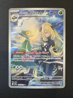 Cynthia's Roserade 184/182 - Pokemon Destined Rivals - Near Mint - Image 1