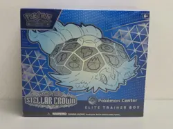 2024 Pokemon Stellar Crown Pokemon Center Factory Sealed ETB Elite Trainer Box - Image 1