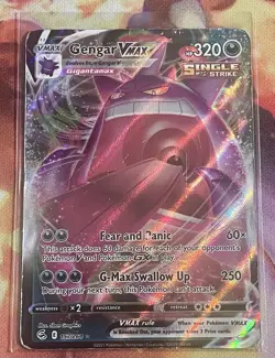 Pokemon TCG: 2021 Sword & Shield Fusion Strike Gengar Vmax Full Art 157/264 - Image 1