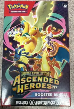 Pokemon Mega Evolution Ascended Heroes Booster Box 6 Packs Charizard Lucario - Image 1