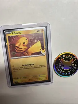 Pikachu + Coin 051/162 Stamped 2026 Pokemon Day 30th Anniversary Holo - Image 1