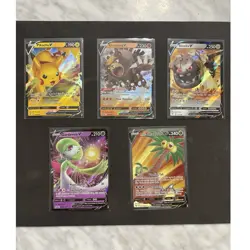 Pokemon V Card Holo Lot Of 10 - Pikachu Gardevoir Kyurem Reshiram Slaking - Image 1
