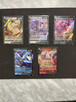 Pokemon V Card Holo Lot Of 10 - Pikachu Gardevoir Kyurem Reshiram Slaking - Image 2