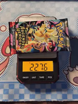 VERY HEAVY! 22.76g Pokemon TCG Ascended Heroes Booster Pack (SEALED) GOD PACKU! - Image 1