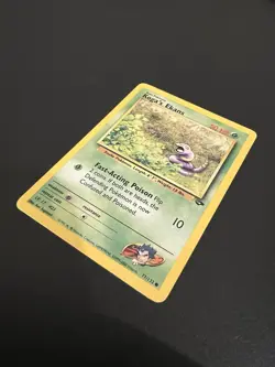 Koga’s Ekans 77/132 Gym Challenge Unlimited 2000 Pokemon Card Common NM - Image 3