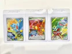 Pokemon TCG First Partner Illustration Collection Series 1 Kanto Gen 1 Starters - Image 1
