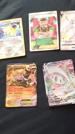 Pokemon TCG Sword & Shield Lot Radiant Jirachi, Grimmsnarl V, Houndoom EX, Hatt… - Image 1