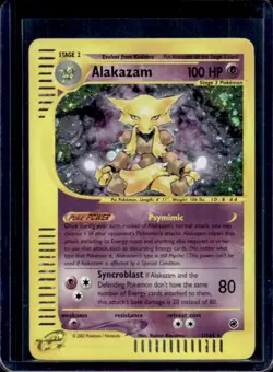 2002 Pokemon Expedition Alakazam Holo #1/165 - Image 1