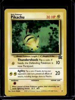 1999 Pokemon Wizards Black Star Promos Pikachu #27 - Image 1
