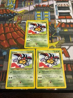LEDYBA 63/111 Neo Genesis C Unlimited Pokemon TCG (x3) - Vintage - Set Of 3 💎🔥 - Image 2