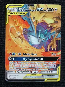 Moltres & Zapdos & Articuno GX Pokemon Sun & Moon Hidden Fates #44 - Image 1