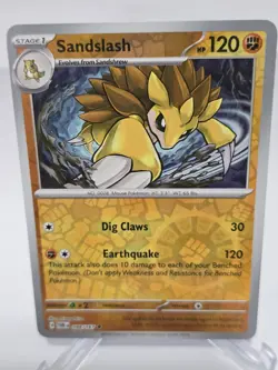 SANDSLASH 098/167 - REVERSE HOLO POKEMON - TWILIGHT MASQUERADE - Image 1
