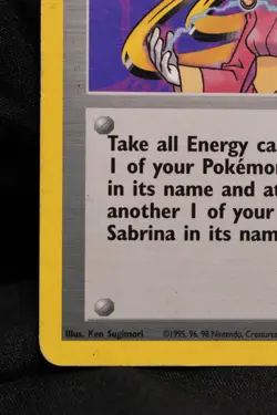 Sabrina 110/132 HP Gym Challenge Regular Unlimited Pokemon TCG - Image 5