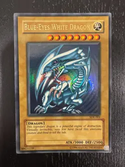 Yugioh Blue-Eyes White Dragon SDK-001 Ultra Rare Unlimited LP/NM - Image 2