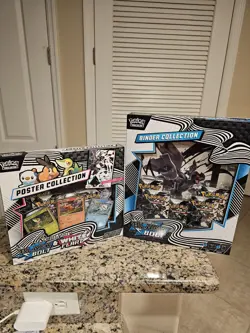 Pokemon Black Bolt & White Flare Binder + Poster Collection Sams Club Bundle - Image 1