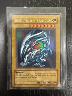 Yugioh Blue-Eyes White Dragon SDK-001 Ultra Rare Unlimited LP/NM - Image 1